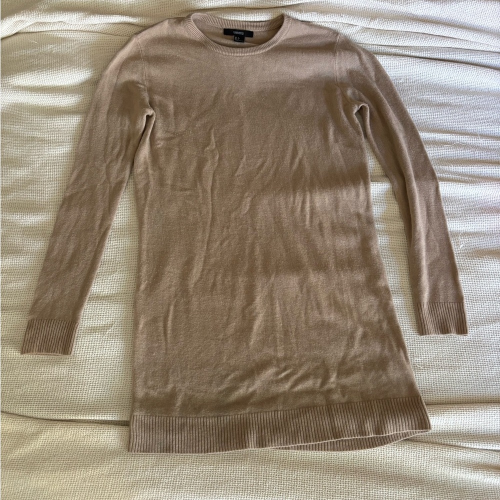 Forever 21 Beige Knit Sweater Dress